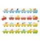 Wooden Dice Game – Animal Trains with a Colour Dice