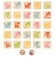 Match the Colour Game – 25 Wooden Animal Tiles and 2 Dice