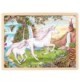 Wooden Unicorn Puzzle – 48 Pieces with Rainbow and Castle