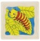 Wooden Caterpillar Puzzle – Butterfly Life Cycle in 4 Layers