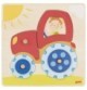 Wooden Montessori Tractor Puzzle – 6 Pieces with Turning Gears