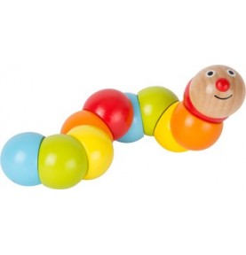 Wooden Flexible Grasping Rattle - Articulated Toy - Product in use view 6