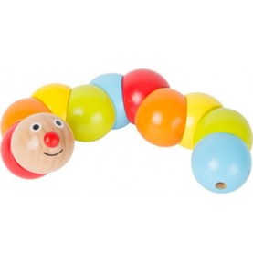 Wooden Flexible Grasping Rattle - Articulated Toy - Product in use view 8