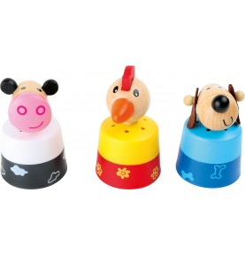 Wooden Farm Animal Sound Figurines - Overview of Montessori learning set