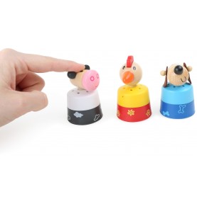 Wooden Farm Animal Sound Figurines - Sensory learning and motor skills details
