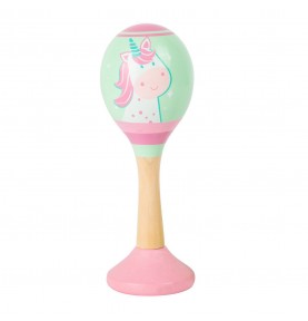 Pastel Collection Wooden Baby Maracas Rattle - View 2