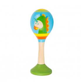 Pastel Collection Wooden Baby Maracas Rattle - View 3