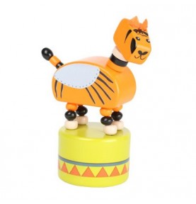 Jungle Animals Wakouwa Wooden Push Toy - Sensory learning and motor skills details