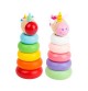 Wooden Lighthouse Stacking Rings Toy