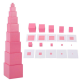 The Montessori Pink Tower with 10 Visual Cards