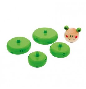 Arctic Ice Floe Wooden Stacking Rings Toy - View 2