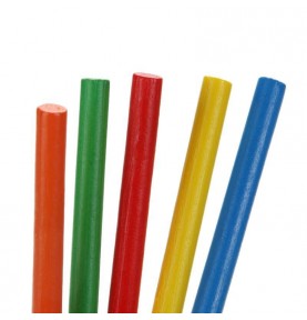 Wooden Counting Sticks - 100-Piece Math Rods Set - Close-up details of natural materials