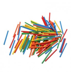 Wooden Counting Sticks - 100-Piece Math Rods Set - Overview of Montessori learning set