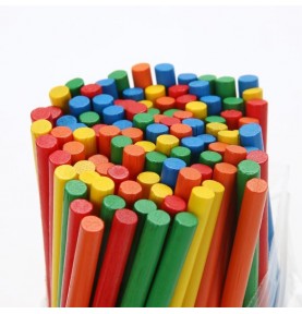 Wooden Counting Sticks - 100-Piece Math Rods Set - Sensory learning and motor skills details