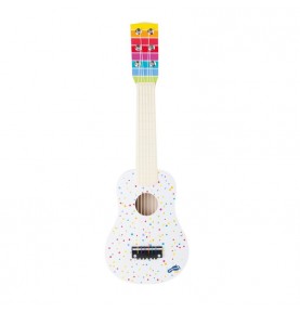 Acoustic Wooden Guitar for Children - Detailed view - Montessori toy