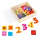 Wooden Magnetic Numbers & Math Symbols Set - 40 Pcs