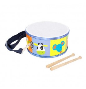 Wooden Marching Drum with Drumsticks - Detailed view - Montessori toy