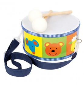 Wooden Marching Drum with Drumsticks - Montessori Educational Toy