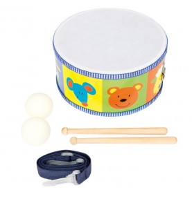 Wooden Marching Drum with Drumsticks - Overview of Montessori learning set