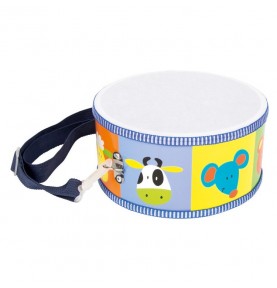 Wooden Marching Drum with Drumsticks - Sensory learning and motor skills details