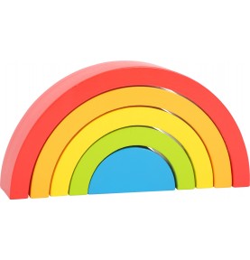 Montessori Wooden Rainbow Stacker - Product in use view 6