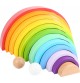 Giant Montessori Wooden Rainbow Stacker XXL with 2 Balls