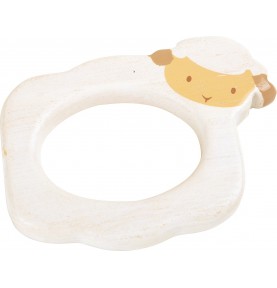 Baby Car Wooden Teething Ring & Grasping Rattle - View 1