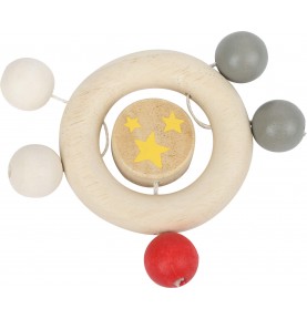Natural Wooden Teething Ring with Sensory Beads - Sensory learning and motor skills details