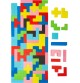 Wooden Geometric Tetris Grid Puzzle - 40 Brain Teaser Blocks