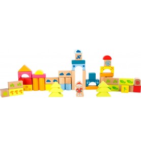 Arabian Nights Palace Wooden Building Blocks Set - 54 Pieces - View 1