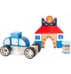 Wooden Police Station & Car Construction Playset