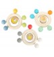 Natural Wooden Teething Ring with Sensory Beads