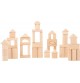 Wooden Building Blocks Set with Linen Storage Bag