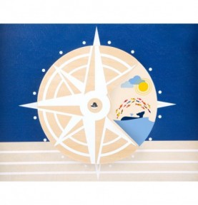 Deluxe Ocean Wooden Baby Walker & Activity Cart - Product in use view 7