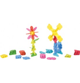 Interlocking Snowflake Building Discs Set - 120 / 240 Pcs - Montessori Wooden Educational Toy