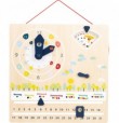 Wooden Learning Calendar & Teaching Clock Board - Montessori Educational Toy
