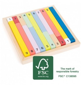 Montessori Wooden Math Calculation Number Rods - Overview of educational learning set