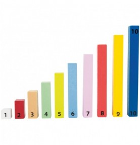 Montessori Wooden Math Calculation Number Rods - Sensory learning and motor skills details