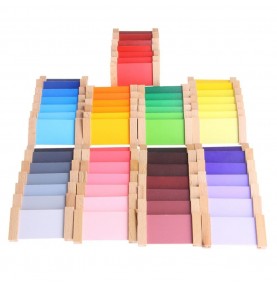 Montessori Colour Tablets Box - 63 Shades Chromatic Set - Product in use view 7