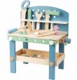 Deluxe Compact Wooden Workbench Playset with Tools - Montessori Educational Toy