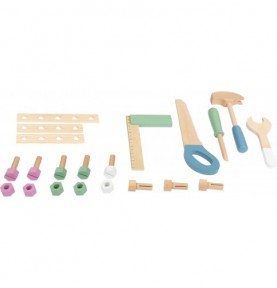 Deluxe Compact Wooden Workbench Playset with Tools - Overview of Montessori learning set