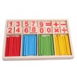 Wooden Arithmetic Box with Counting Sticks & Number Tiles - Montessori Educational Toy
