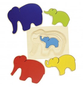 Montessori Layered Wooden Growth Puzzle - Product in use view 10