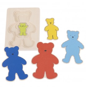 Montessori Layered Wooden Growth Puzzle - Product in use view 11