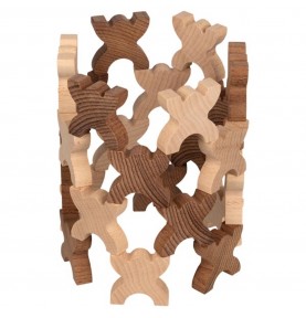 Montessori Wooden Stacking Acrobats Building Set - View 3
