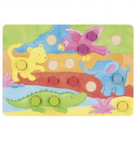 Montessori Colour Matching Cylinder Puzzle - Product in use view 12