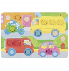 Wooden Colour Matching Lotto Game - 4 Boards - Product in use view 7