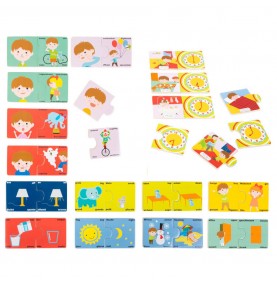 Montessori Memory & Language Matching Cards - Wooden Educational Toy