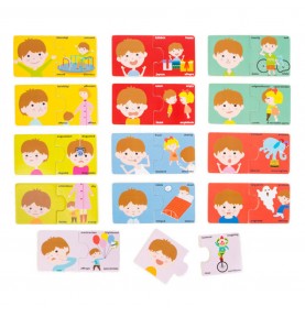 Montessori Memory & Language Matching Cards - Product in use view 9