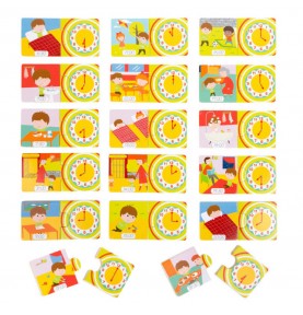 Montessori Memory & Language Matching Cards - Close-up details of natural materials